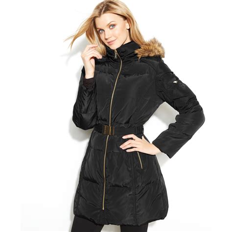 michael kors puffer coat with hood|michael kors leather jacket.